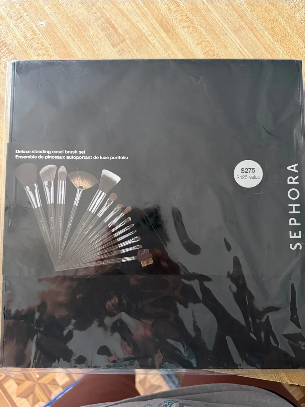 Sephora Black Brush Set with Silver Ferrules brand new in original packaging